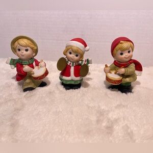 Vintage Set of 3 porcelain HOMCO musical figurines